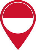 The Flag of Monaco Map Pin