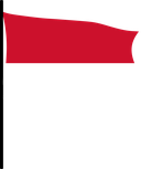 The Flag of Monaco Pole Flag III