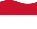 The Flag of Monaco Wavy I
