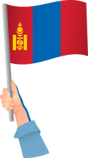 The Flag of Mongolia Handheld