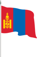 The Flag of Mongolia Pole Flag II