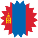 The Flag of Mongolia Star Burst