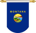 The Flag of Montana Hanging Banner II