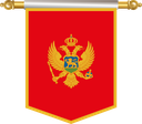 The Flag of Montenegro Hanging Banner III