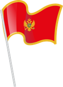 The Flag of Montenegro Pole Flag I