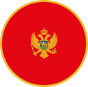The Flag of Montenegro Round