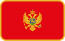 The Flag of Montenegro Rounded Rectangle