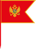 The Flag of Montenegro V Cut