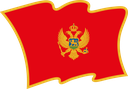 The Flag of Montenegro Wavy II