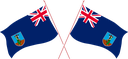 The Flag of Montserrat Crossed Flags