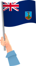 The Flag of Montserrat Handheld
