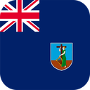 The Flag of Montserrat Rounded Square