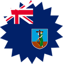 The Flag of Montserrat Star Burst
