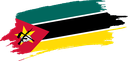 The Flag of Mozambique Brushed