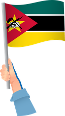 The Flag of Mozambique Handheld