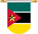The Flag of Mozambique Hanging Banner II