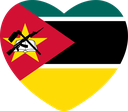 The Flag of Mozambique Heart