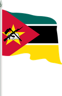 The Flag of Mozambique Pole Flag II