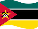 The Flag of Mozambique Wavy I