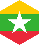 The Flag of Myanmar Hexagon II