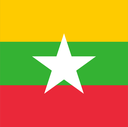 The Flag of Myanmar Square