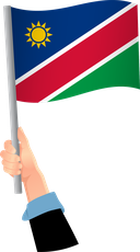The Flag of Namibia Handheld