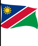 The Flag of Namibia Pole Flag III
