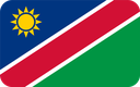 The Flag of Namibia Rounded Rectangle