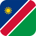 The Flag of Namibia Rounded Square