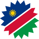 The Flag of Namibia Star Burst