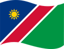The Flag of Namibia Wavy I