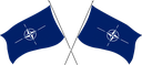 The Flag of NATO Crossed Flags