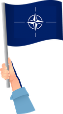 The Flag of NATO Handheld