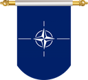 The Flag of NATO Hanging Banner II