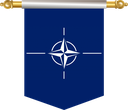 The Flag of NATO Hanging Banner III