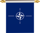 The Flag of NATO Hanging Banner IV