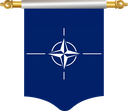 The Flag of NATO Hanging Banner I