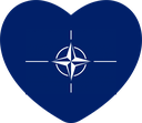 The Flag of NATO Heart