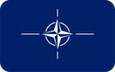The Flag of NATO Rounded Rectangle