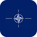 The Flag of NATO Rounded Square