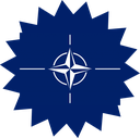The Flag of NATO Star Burst