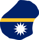 The Flag of Nauru Map