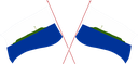 The Flag of Navassa Island Crossed Flags