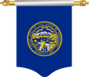 The Flag of Nebraska Hanging Banner I