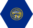 The Flag of Nebraska Hexagon I