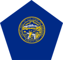 The Flag of Nebraska Pentagon