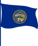 The Flag of Nebraska Pole Flag III