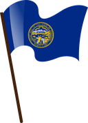 The Flag of Nebraska Pole Flag I