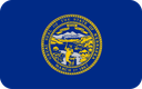 The Flag of Nebraska Rounded Rectangle