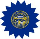 The Flag of Nebraska Star Burst